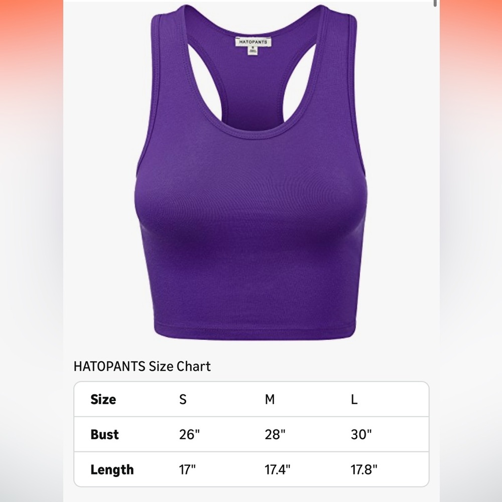 Purple Racerback Tank Top - Picture 4 of 4